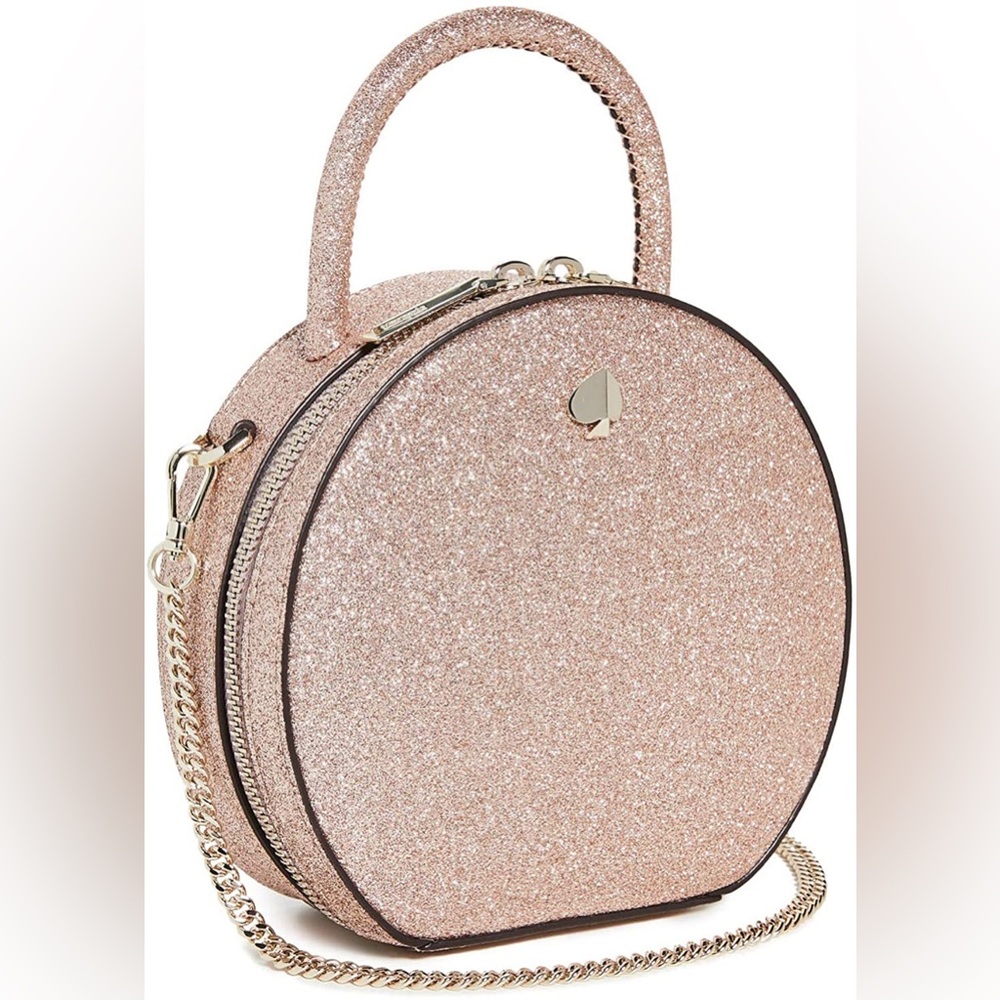 NWT KATE SPADE Andi Glitter Mini Canteen Crossbody Bag - Pinkchampa - Picture 5 of 7